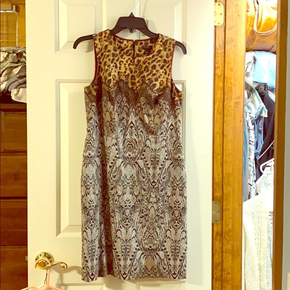 Animal print/snakeskin print dress